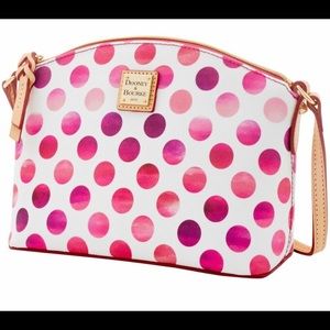 Dooney & Bourke crossbag pink polka dots